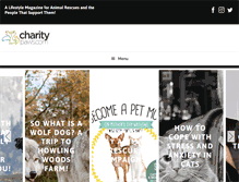 Tablet Screenshot of charitypaws.com